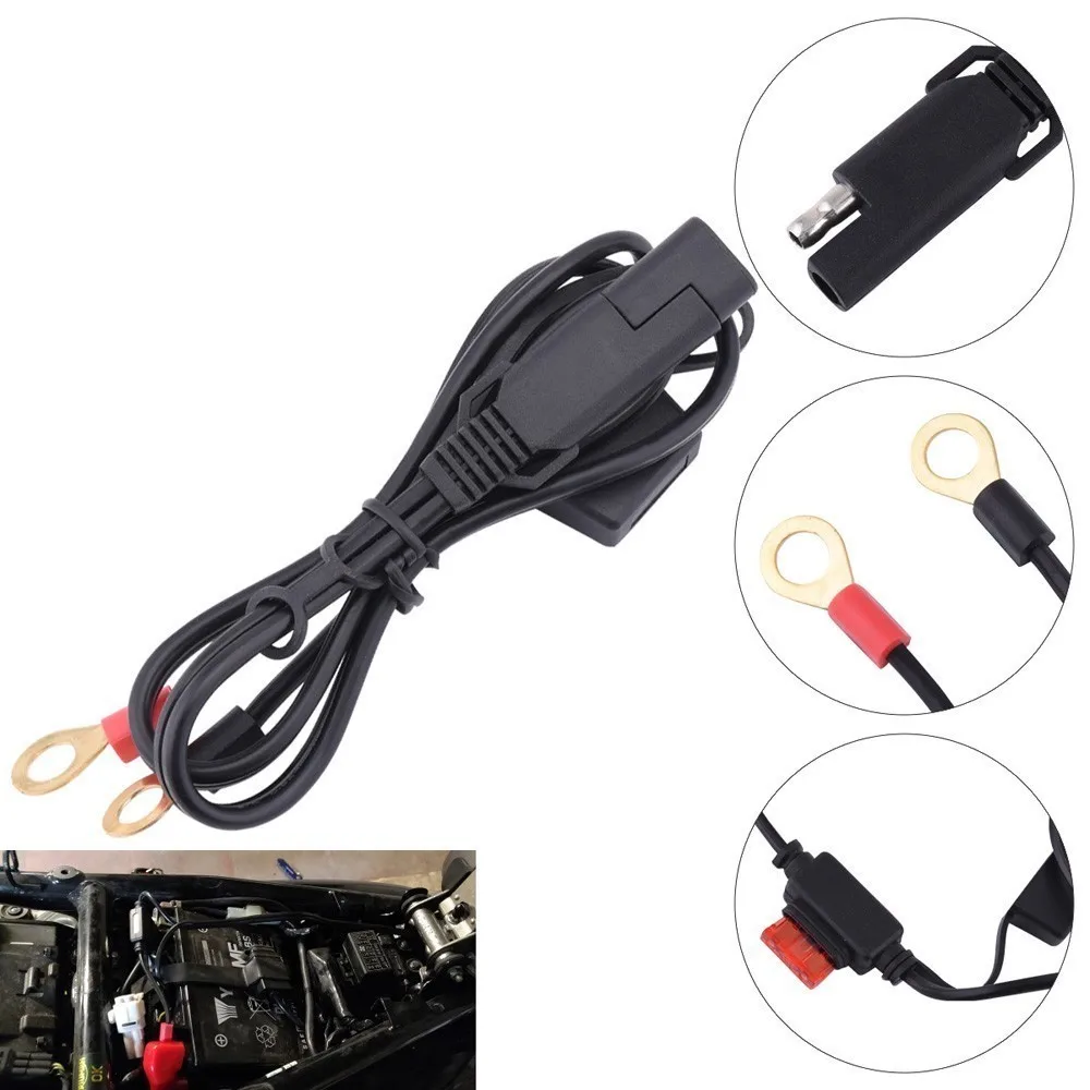 12V Car Motorcycle Battery Output Connector Ring Snowmobiles Battery Charger Terminal To S A E Quick Disconnect Cable
12V Car Motorcycle Battery Output Connector Ring Snowmobiles Battery Charger Terminal To S A E Quick Disconnect Cable