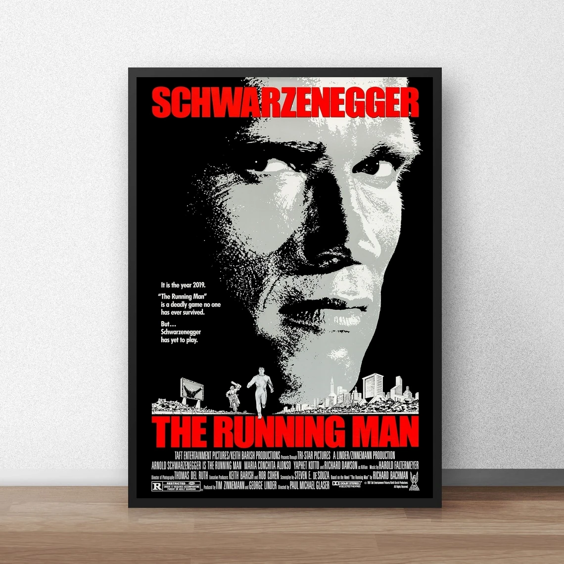 Классический кинопостер The Running Man, холст, Художественная печать, украшение для дома, настенная живопись (без рамки)
Классический кинопостер The Running Man, холст, Художественная печать, украшение для дома, настенная живопись (без рамки)
