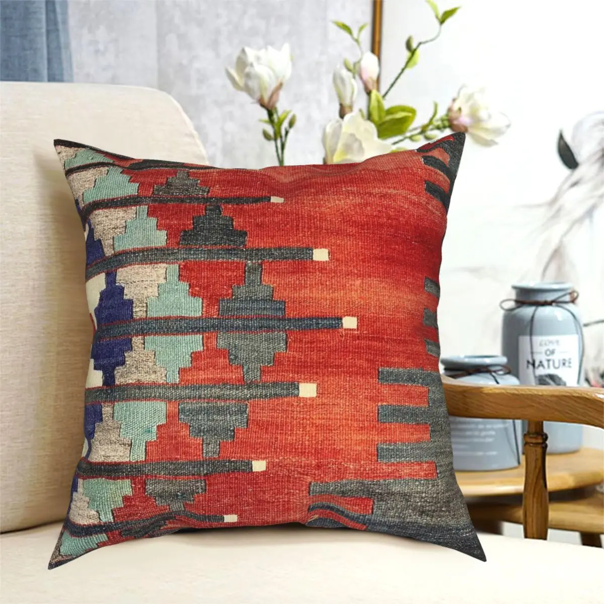 Винтажный турецкий тканый чехол Kilim Navaho с квадратной подушкой в ацтекском стиле креативный чехол на молнии для подушки Чехол для подушки
Винтажный турецкий тканый чехол Kilim Navaho с квадратной подушкой в ацтекском стиле креативный чехол на молнии для подушки Чехол для подушки