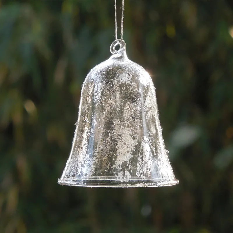 12pcs/pack 8*10cm Bell Shaped Glass Pendant Home Decoration Silver Gold Sheet Christmas Tree Hanger Hanging Ornament
12pcs/pack 8*10cm Bell Shaped Glass Pendant Home Decoration Silver Gold Sheet Christmas Tree Hanger Hanging Ornament