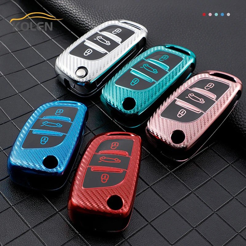 Carbon Fiber TPU Car Flip Key Case Cover Shell Fob For Citroen C1 C2 C3 C4 C5 DS3 DS4 DS5 DS6 For Peugeot 107 207 307 407 308
Carbon Fiber TPU Car Flip Key Case Cover Shell Fob For Citroen C1 C2 C3 C4 C5 DS3 DS4 DS5 DS6 For Peugeot 107 207 307 407 308