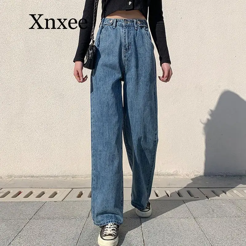 Woman Jeans High Waist Clothes Wide Leg Denim Clothing Blue Streetwear Vintage Quality 2020 Fashion Harajuku Straight Pants
Woman Jeans High Waist Clothes Wide Leg Denim Clothing Blue Streetwear Vintage Quality 2020 Fashion Harajuku Straight Pants