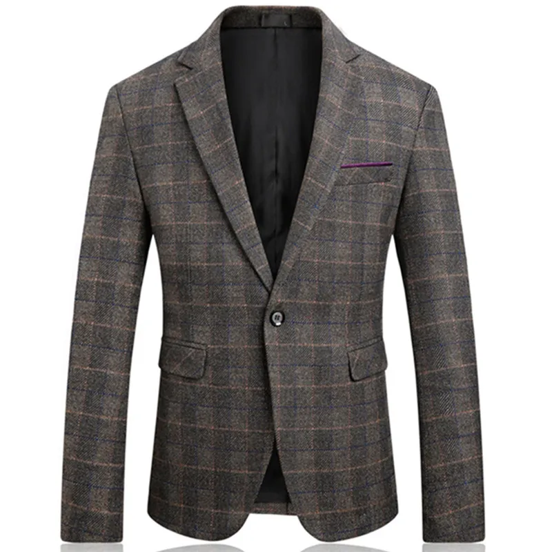 Nice Pop Spring Autumn Style Men Boutique Blazers Coat High Quality Business Casual Slim Plaid Male Suit Jacket Large Size M-5XL
Nice Pop Spring Autumn Style Men Boutique Blazers Coat High Quality Business Casual Slim Plaid Male Suit Jacket Large Size M-5XL