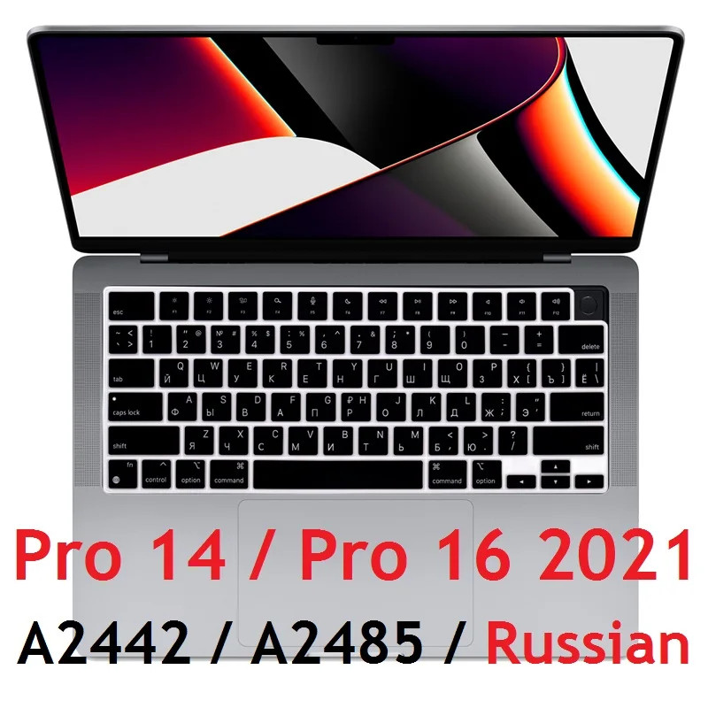 Мягкий чехол с русской раскладкой для Macbook Pro 14 A2442 Pro 16 M1 Max 2021 A2485, русская клавиатура с европейской и американской раскладкой для Macbook Pro 14 16 2021
Мягкий чехол с русской раскладкой для Macbook Pro 14 A2442 Pro 16 M1 Max 2021 A2485, русская клавиатура с европейской и американской раскладкой для Macbook Pro 14 16 2021