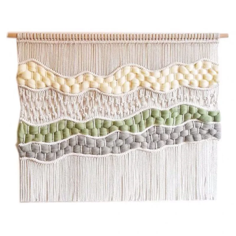 Tapestry flowing clouds color Icelandic wool knitting powder green wall hanging living room hanging decoration
Tapestry flowing clouds color Icelandic wool knitting powder green wall hanging living room hanging decoration