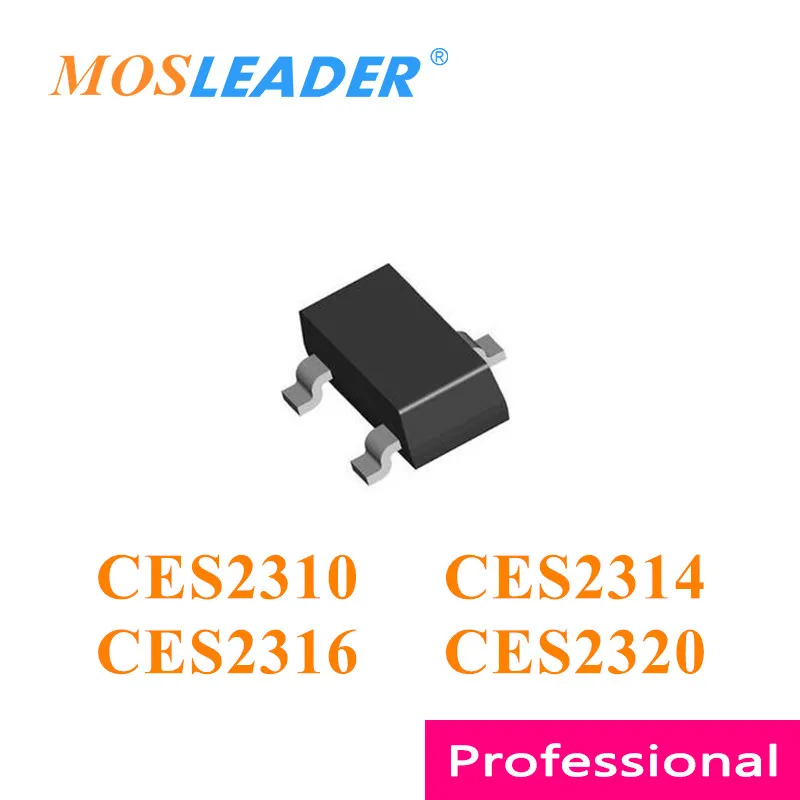 Mosleader CES2310 CES2314 CES2316 CES2320 SOT23 3000 шт. N-Channel 20V 30V, сделано в Китае, высокое качество
Mosleader CES2310 CES2314 CES2316 CES2320 SOT23 3000 шт. N-Channel 20V 30V, сделано в Китае, высокое качество