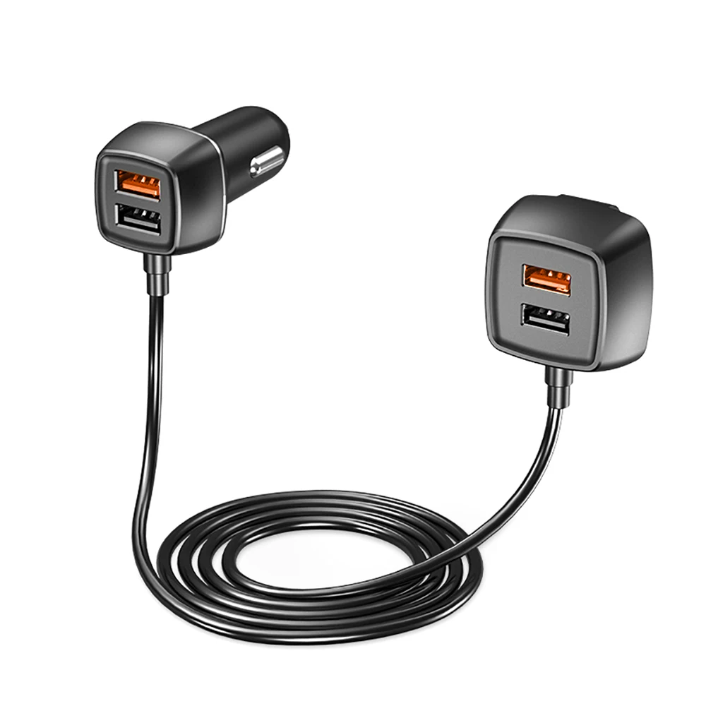 Car Mobile Phone Charger Fast Charging Adapter USB QC 4 Ports Universal Power for Front Back Seat Quick Charge 60W 12V-24V
Car Mobile Phone Charger Fast Charging Adapter USB QC 4 Ports Universal Power for Front Back Seat Quick Charge 60W 12V-24V