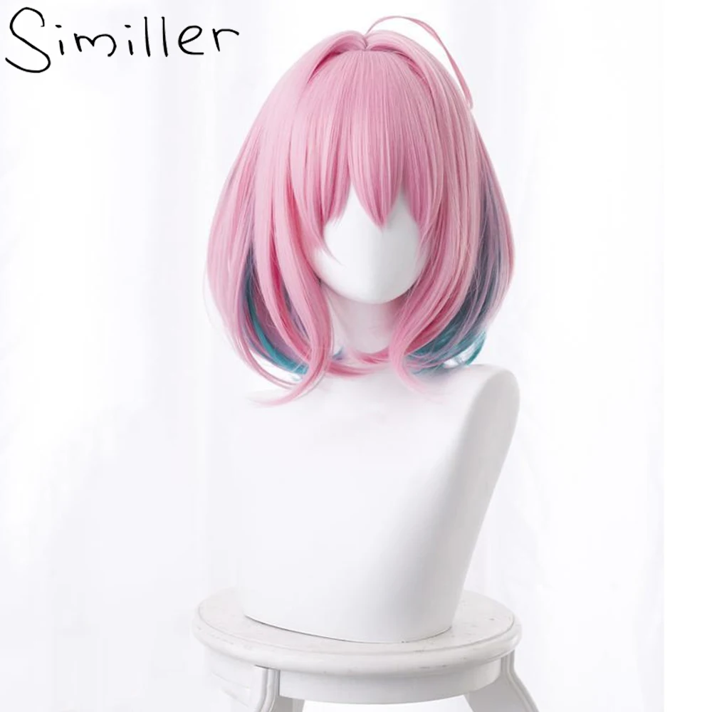 Similler Anime Short Synthetic Hair Cosplay Wigs for Women Straight Hair Pink Blue Ombre Wig Heat Resistance
Similler Anime Short Synthetic Hair Cosplay Wigs for Women Straight Hair Pink Blue Ombre Wig Heat Resistance