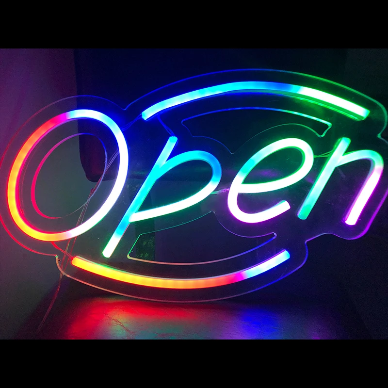 Open Neon Light Sign USB Flexible Neon Light Lamp Colorful Lights Game Lampstand LED Light Bar Club Wall Decor
Open Neon Light Sign USB Flexible Neon Light Lamp Colorful Lights Game Lampstand LED Light Bar Club Wall Decor
