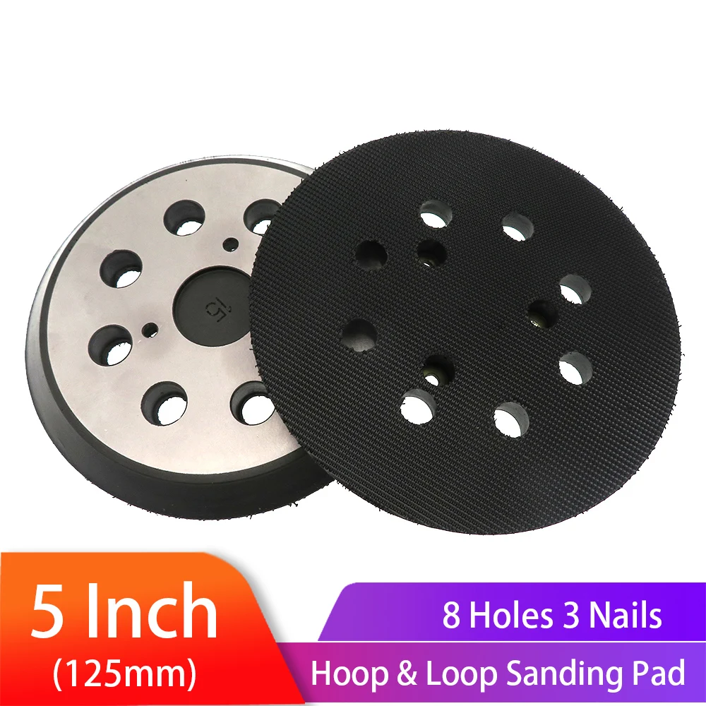 5 inch 8 Hole Replacement Sander Pads Polishing Sanding Backing Plates Hook and Loop Sanding Pad for Electric Grinder
5 inch 8 Hole Replacement Sander Pads Polishing Sanding Backing Plates Hook and Loop Sanding Pad for Electric Grinder