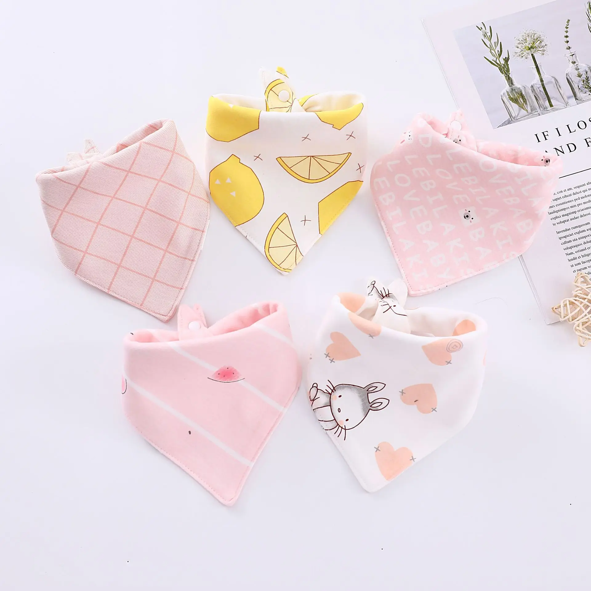 5pcs Baby Saliva Towel Cotton Double Button Waterproof Children's Bib Children's Scarf
5pcs Baby Saliva Towel Cotton Double Button Waterproof Children's Bib Children's Scarf