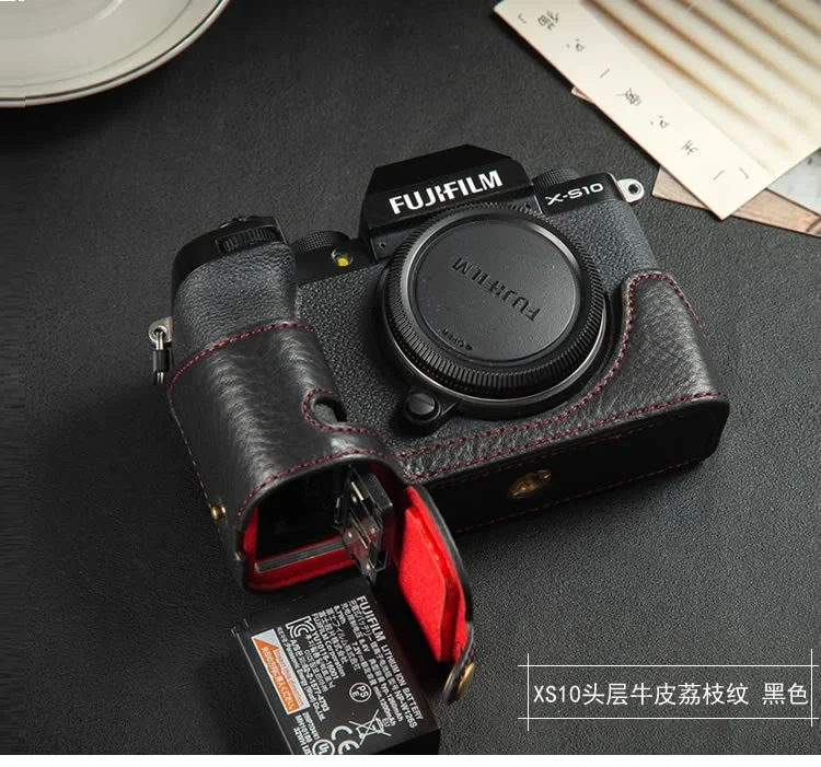 Портативный чехол Fujifilm X-S10, чехол для камеры из натуральной кожи, чехол для камеры Fuji X-S10, Сумка с половинным покрытием, чехол высокого качества
Портативный чехол Fujifilm X-S10, чехол для камеры из натуральной кожи, чехол для камеры Fuji X-S10, Сумка с половинным покрытием, чехол высокого качества