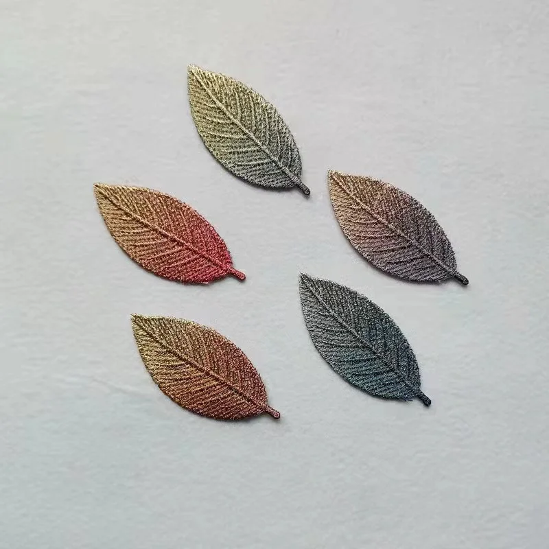 100pc 7.5x3cm Gradient Color Leaf Embroidery Patch Sewing Ironing Applique Clothing Accessories Diy Hairpin Decoration Wholesale
100pc 7.5x3cm Gradient Color Leaf Embroidery Patch Sewing Ironing Applique Clothing Accessories Diy Hairpin Decoration Wholesale