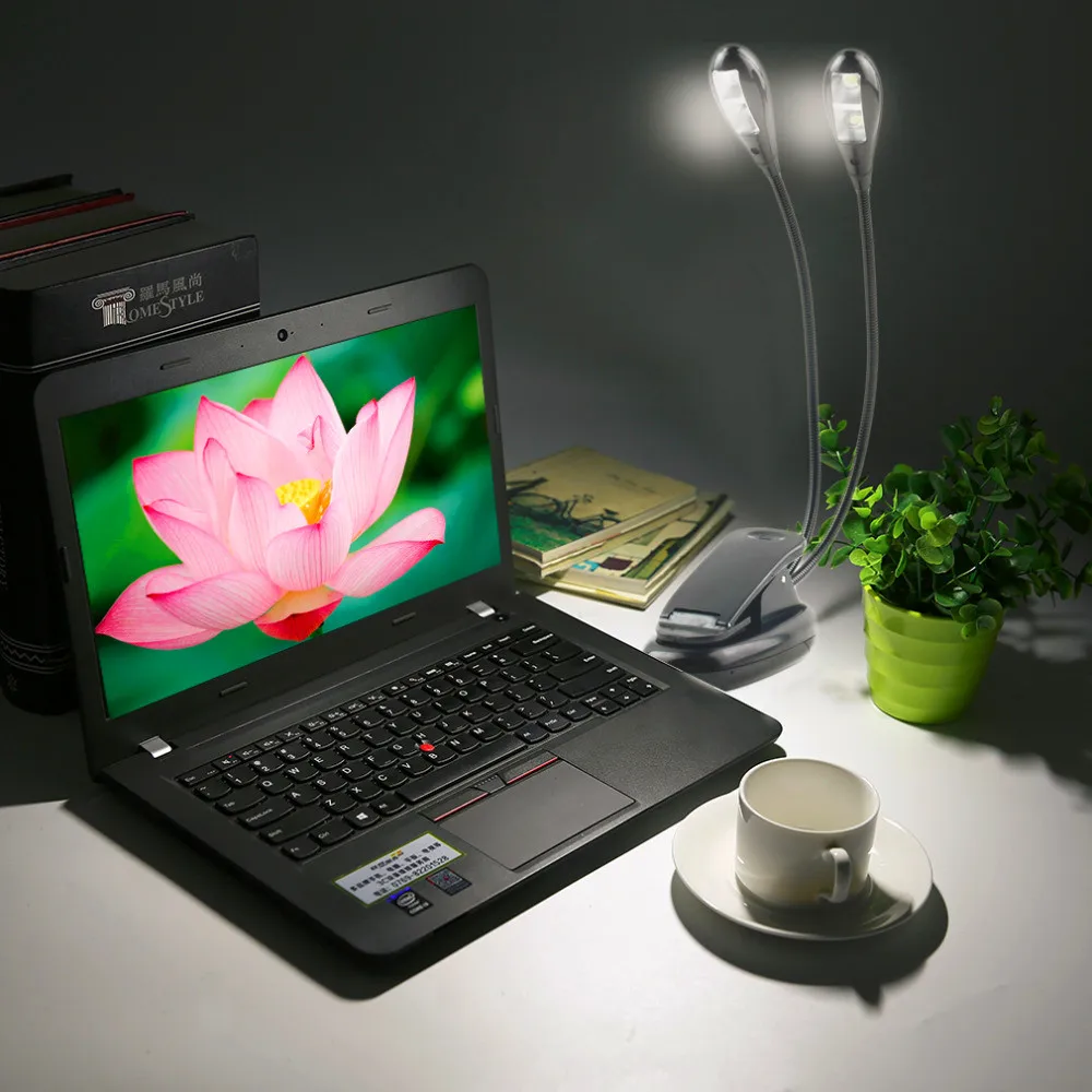 Double Head USB Reading Lamp 4LEDs Clip on Portable Desk Light for Piano Musical Instrument Book Bed Computer Portable Lighting
Double Head USB Reading Lamp 4LEDs Clip on Portable Desk Light for Piano Musical Instrument Book Bed Computer Portable Lighting
