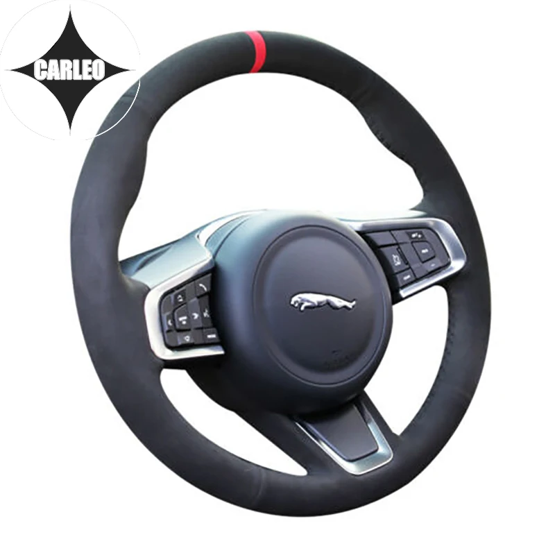 DIY Car Steering Wheel Cover for Jaguar XE 2015-19 Genuine Suede Leather Red Marker Custom Hand Stitching Holder Top Layer Wrap
DIY Car Steering Wheel Cover for Jaguar XE 2015-19 Genuine Suede Leather Red Marker Custom Hand Stitching Holder Top Layer Wrap