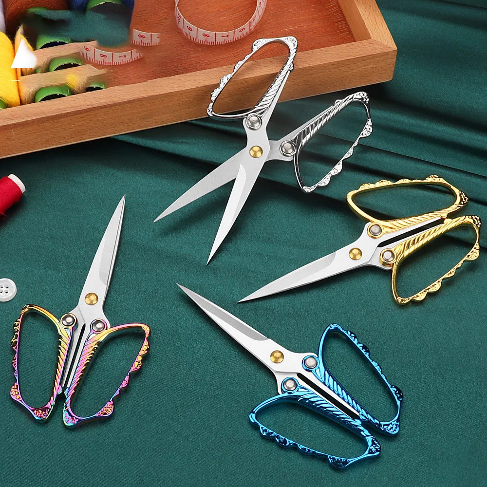 Retro Scissors Antique Thread Cutter Vintage Scissors Embroidery Cross Stitch Sewing Stainless Steel Scissors Tailor Scissors
Retro Scissors Antique Thread Cutter Vintage Scissors Embroidery Cross Stitch Sewing Stainless Steel Scissors Tailor Scissors