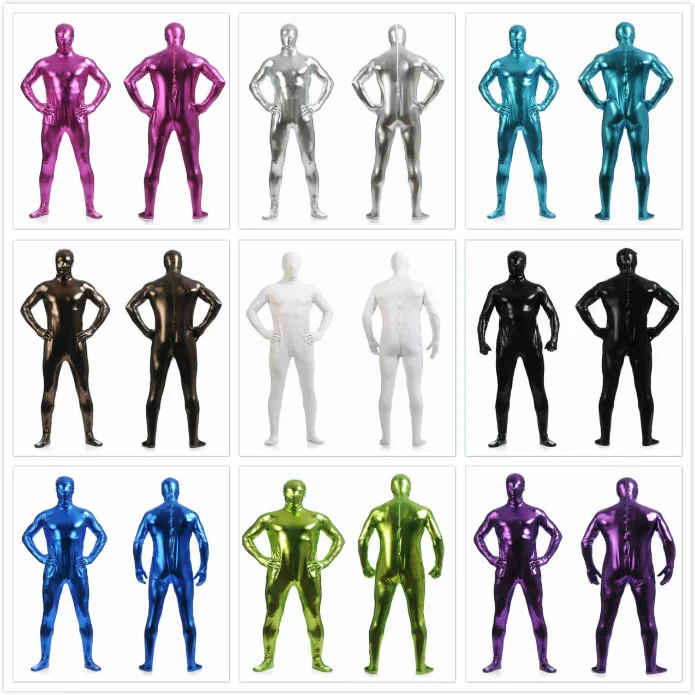 Men's Metallic Shiny Zentai Full Bodysuit Back Zipper Costum Made Tights Suits Men's Full Bodysuit Cosplay Halloween Costumes
Men's Metallic Shiny Zentai Full Bodysuit Back Zipper Costum Made Tights Suits Men's Full Bodysuit Cosplay Halloween Costumes
