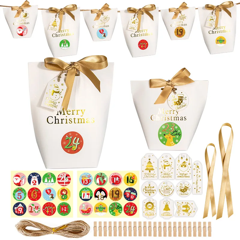24/48/72Sets Hot Stamping Christmas Candy Box Creative Christmas Party Countdown Gift Box Gift Packaging Box
24/48/72Sets Hot Stamping Christmas Candy Box Creative Christmas Party Countdown Gift Box Gift Packaging Box