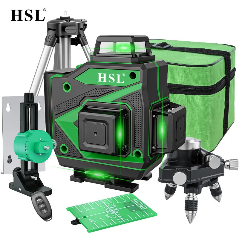 16 Lines Laser 4D Level Green Line Self-Leveling 360 Horizontal And Vertical Super Powerful Laser Level Green Beam Laser Level
16 Lines Laser 4D Level Green Line Self-Leveling 360 Horizontal And Vertical Super Powerful Laser Level Green Beam Laser Level