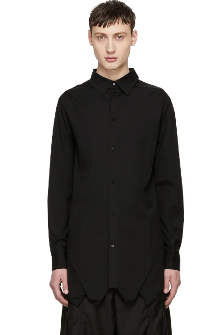 Men's Long Sleeve Shirt Spring And Autumn New Square Collar Solid Color W Front Personality Design Long Sleeve Fashion Shirt
Men's Long Sleeve Shirt Spring And Autumn New Square Collar Solid Color W Front Personality Design Long Sleeve Fashion Shirt