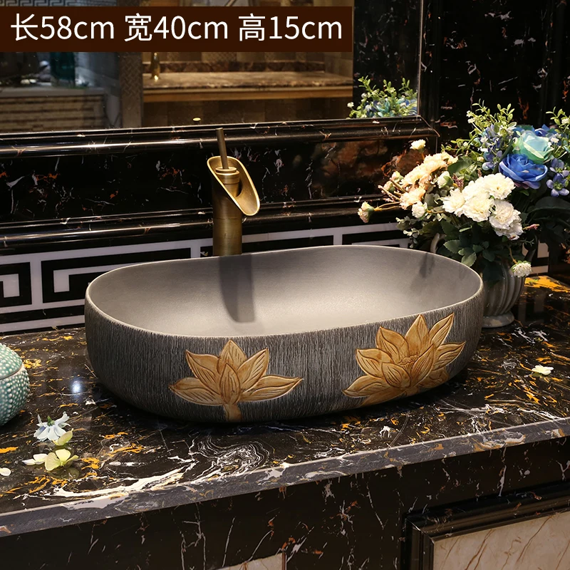 Oval Europe Vintage Style Ceramic Art Basin Sinks Counter Top Wash Basin Bathroom Vessel Sinks wash basin bathroom sinks
Oval Europe Vintage Style Ceramic Art Basin Sinks Counter Top Wash Basin Bathroom Vessel Sinks wash basin bathroom sinks