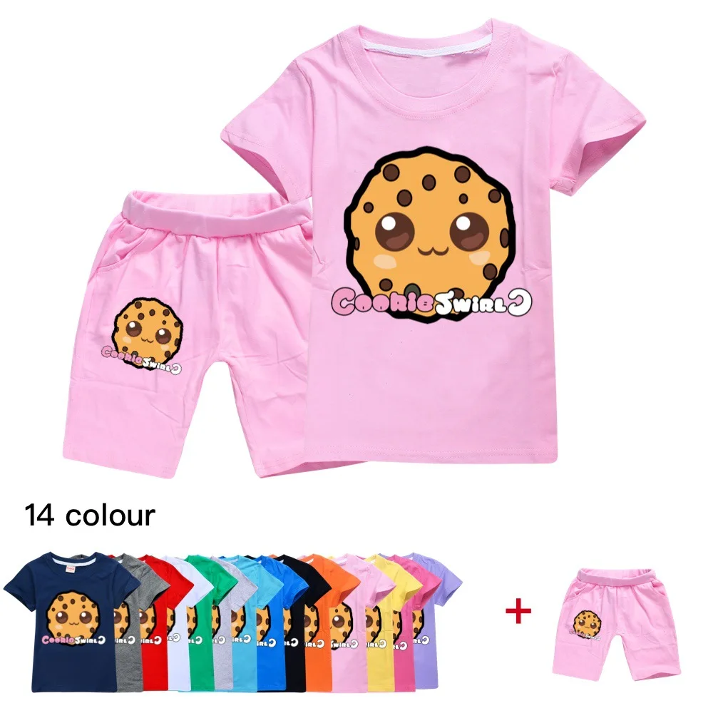New Summer Cookie Swirl C Children Clothing Short-Sleeved Shorts 2pcs Suit Boy Casual Cotton Tshirt Girl Pants Kids Streetwear
New Summer Cookie Swirl C Children Clothing Short-Sleeved Shorts 2pcs Suit Boy Casual Cotton Tshirt Girl Pants Kids Streetwear