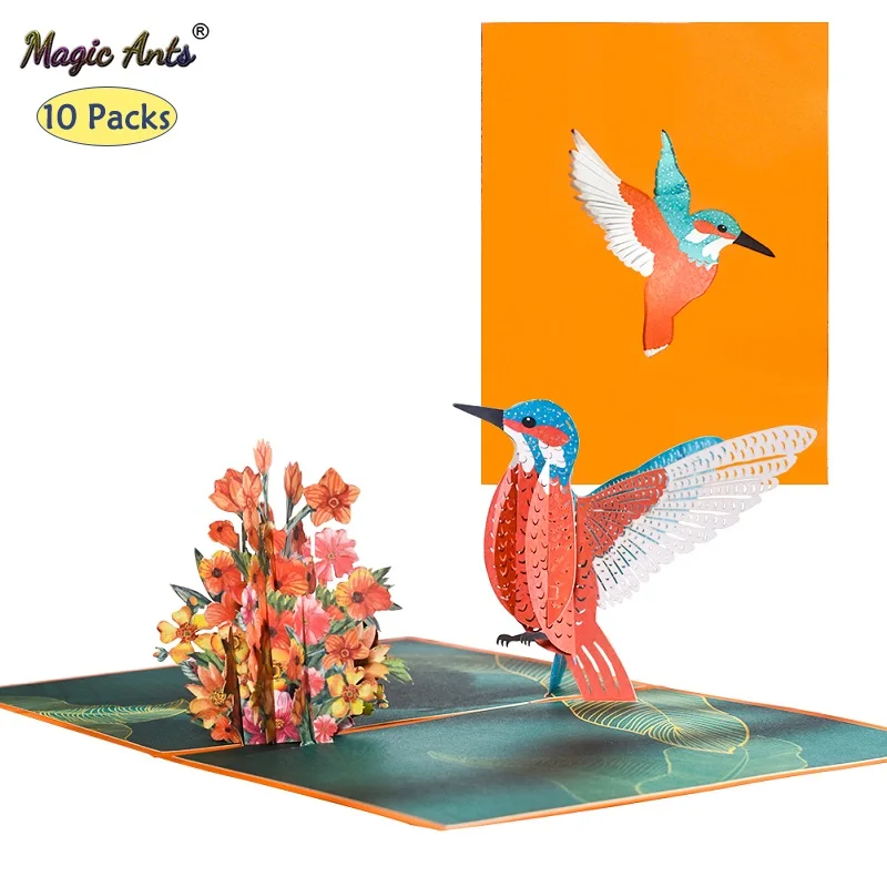 10 Pack 3D Hummingbird Pop-Up Birthday Card Gift for Kids Dad Business Cute Cartoon Animal Greeting Cards Handmade
10 Pack 3D Hummingbird Pop-Up Birthday Card Gift for Kids Dad Business Cute Cartoon Animal Greeting Cards Handmade