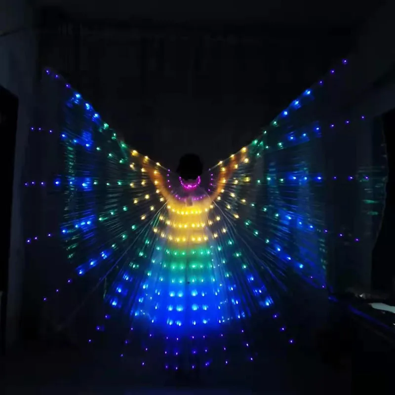 2021 Children belly dance LED wings lights costume wings glow Halloween women show Christmas props with sticks
2021 Children belly dance LED wings lights costume wings glow Halloween women show Christmas props with sticks