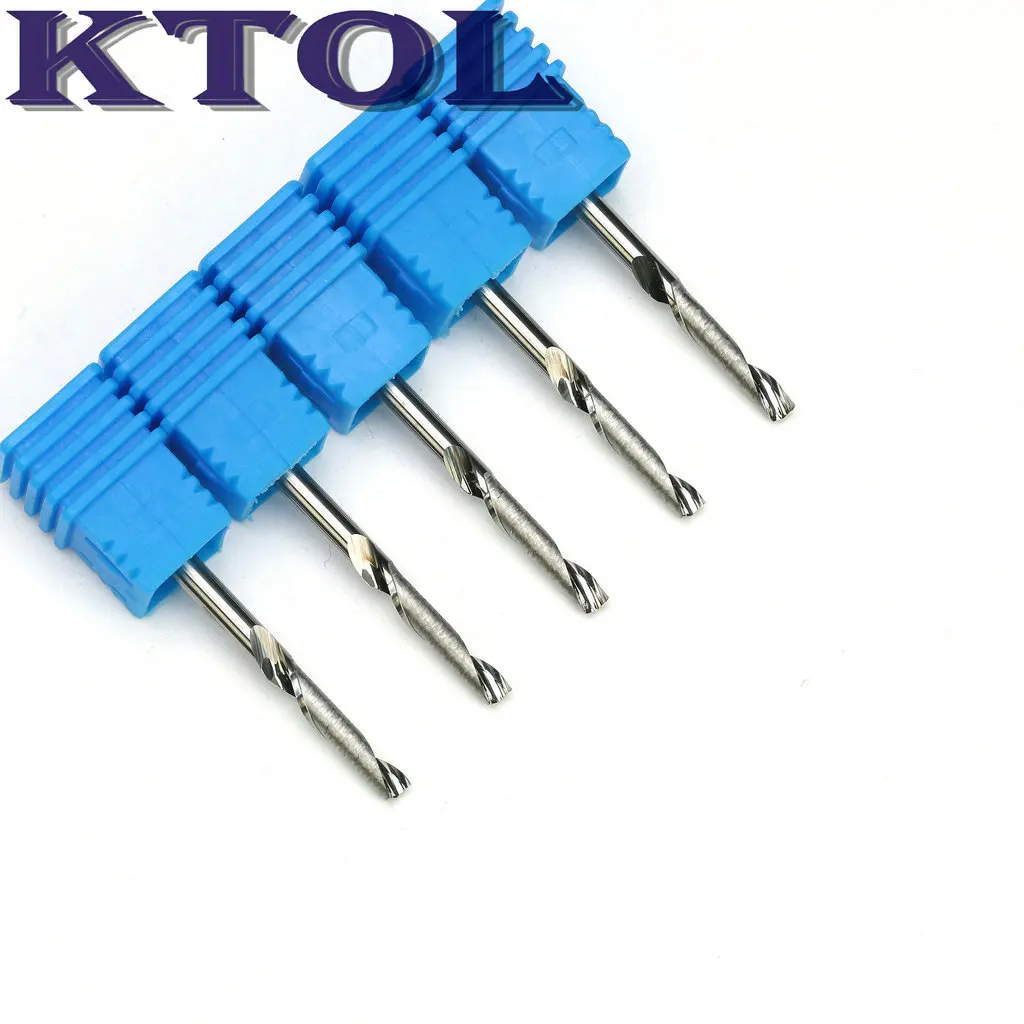 3.175mm Single Flute Aluminium Milling Cutter CNC Tungsten Carbide Tools Spiral Router Bit Endmill for Aluminum Cutting 5pcs/set
3.175mm Single Flute Aluminium Milling Cutter CNC Tungsten Carbide Tools Spiral Router Bit Endmill for Aluminum Cutting 5pcs/set