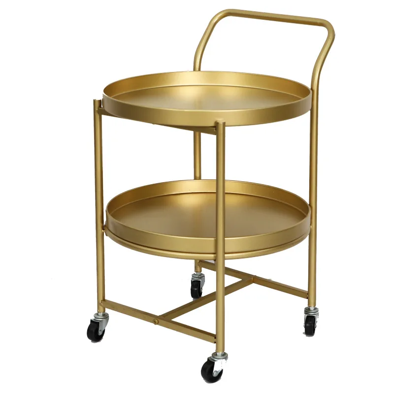 Variable speed universal wheel Nordic iron double layer cart tea table with smooth curved surface and multifunctional corner
Variable speed universal wheel Nordic iron double layer cart tea table with smooth curved surface and multifunctional corner