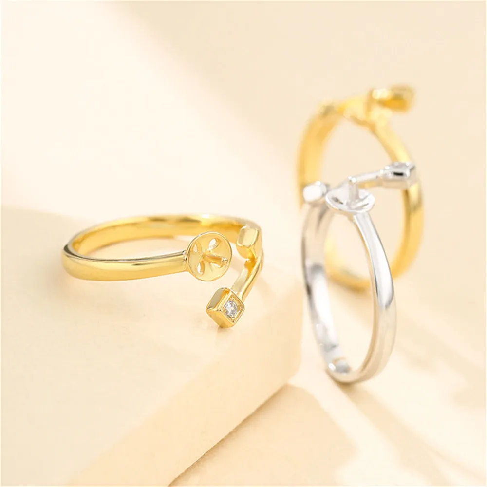 Ring Blank for 6mm-8mm Round Beads or Pearls Gold Plated 925 Silver Zircon Ring Setting Adjustable Ring Base SR0095
Ring Blank for 6mm-8mm Round Beads or Pearls Gold Plated 925 Silver Zircon Ring Setting Adjustable Ring Base SR0095