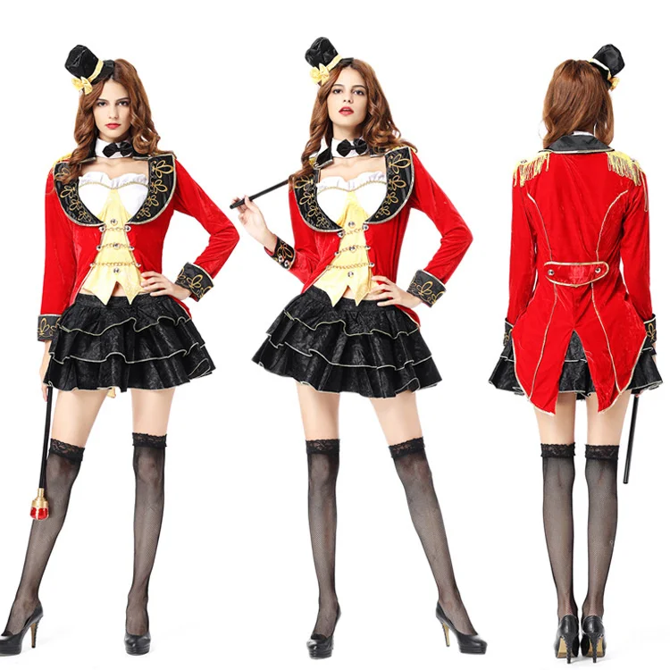 Adult Circus Trainer Vampire Devil Cosplay Waiter Magician Swallowtail Costume
Adult Circus Trainer Vampire Devil Cosplay Waiter Magician Swallowtail Costume