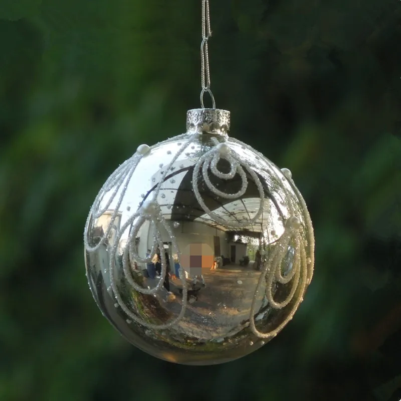 8pcs/pack Diameter=10cm Silver Mirror Glass Ball Christmas Day Tree Decoration Hanging Pendant Festival Wedding Friend Gift
8pcs/pack Diameter=10cm Silver Mirror Glass Ball Christmas Day Tree Decoration Hanging Pendant Festival Wedding Friend Gift