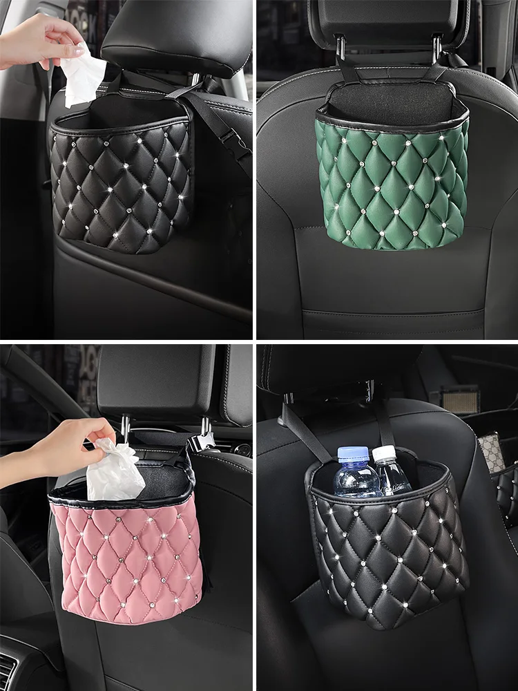 2021 High Quality PVC Leather Diamond Rhombus Car Inteior Accessories Car Seat Back Trash Can Storage Bag
2021 High Quality PVC Leather Diamond Rhombus Car Inteior Accessories Car Seat Back Trash Can Storage Bag