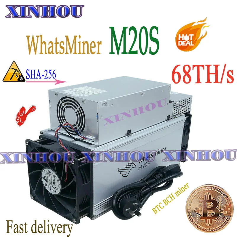 Used ASIC miner WhatsMiner M20S 68T SHA256 BCH BTC miner better than M21S Antminer S9 T17 T17e S17 S17e Innosilicon T3 T2T E12
Used ASIC miner WhatsMiner M20S 68T SHA256 BCH BTC miner better than M21S Antminer S9 T17 T17e S17 S17e Innosilicon T3 T2T E12