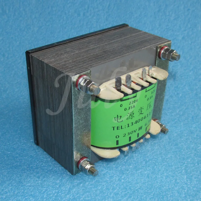 Z11 iron core 220V 0.35A/32V 0.1A/6V 4A 106W power transformer horizontal fixed, used for the front stage, low-power amplifier
Z11 iron core 220V 0.35A/32V 0.1A/6V 4A 106W power transformer horizontal fixed, used for the front stage, low-power amplifier
