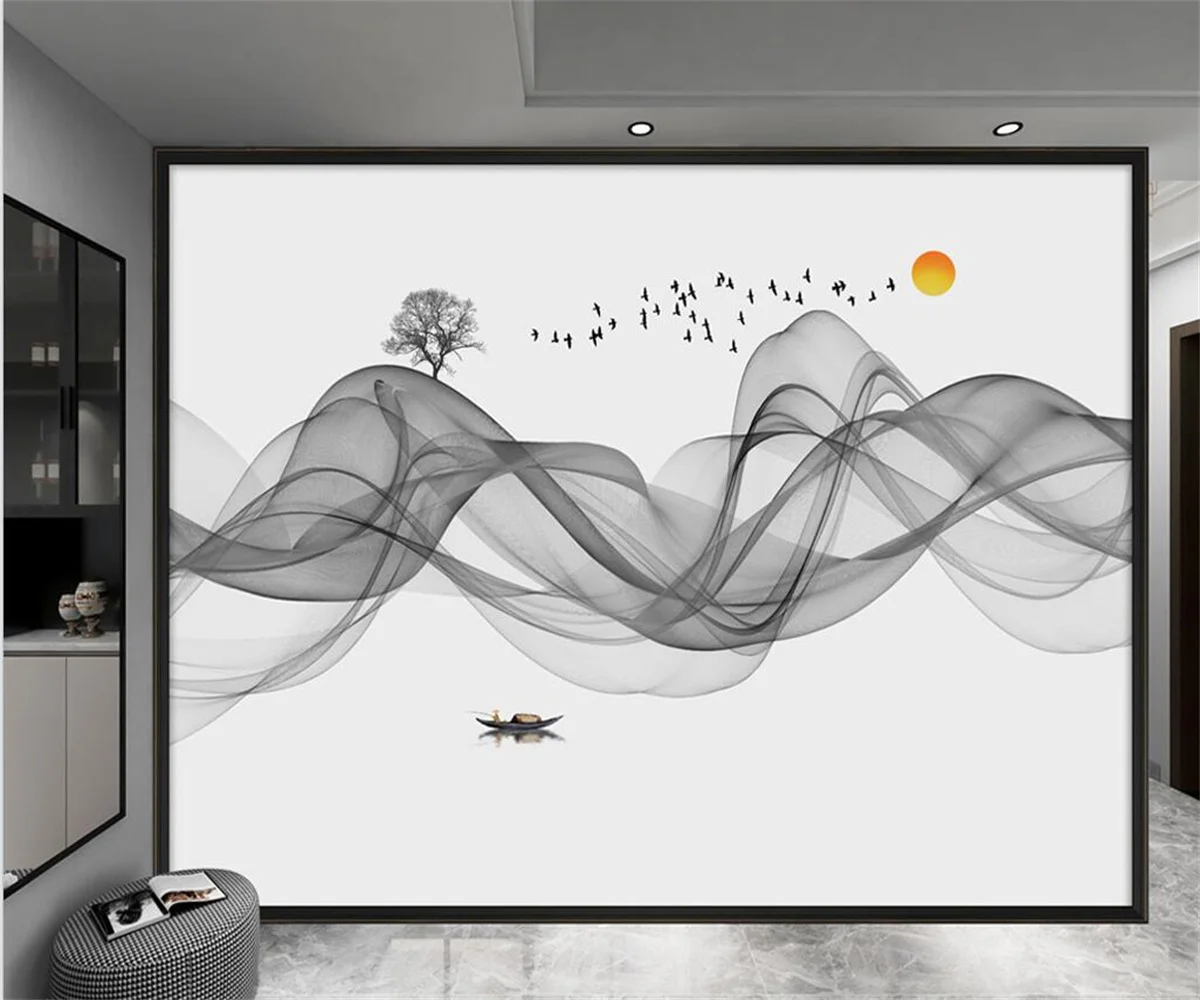 Custom Wallpaper Line abstract landscape painting modern TV Sofa Background wall 3d Wallpaper papel de parede 3d
Custom Wallpaper Line abstract landscape painting modern TV Sofa Background wall 3d Wallpaper papel de parede 3d