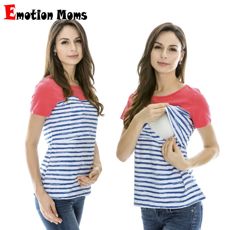 Emotion Moms Summer Maternity Clothes Short Sleeve Lactation Tops Breastfeeding Tees For Pregnant Women T-shirt
Emotion Moms Summer Maternity Clothes Short Sleeve Lactation Tops Breastfeeding Tees For Pregnant Women T-shirt
