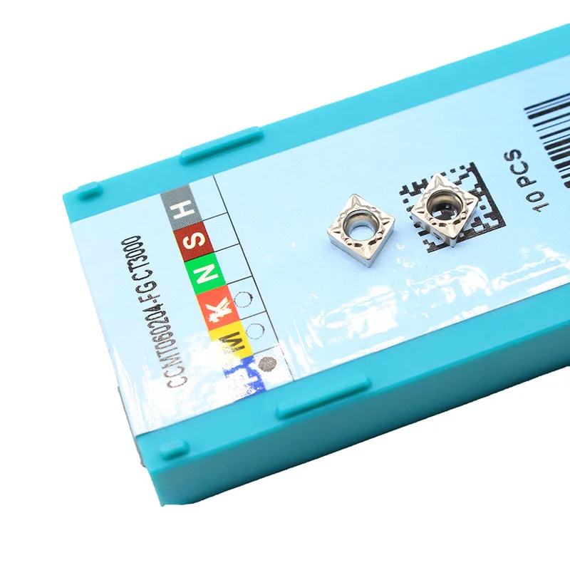 10 шт. CCMT060204 FG CT3000 Металлокерамические вставки резец для внутренней обточки керамические режущие вставки токарный станок резак 
10 шт. CCMT060204 FG CT3000 Металлокерамические вставки резец для внутренней обточки керамические режущие вставки токарный станок резак