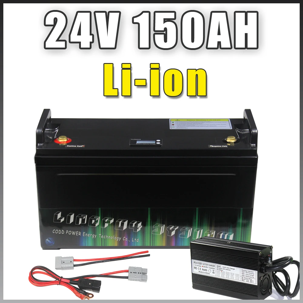 24V 60AH 150AH Rechargeable IP68 Waterproof RV Golf Car Boat motor Forklift Solar Panel 24V Lithium Battery
24V 60AH 150AH Rechargeable IP68 Waterproof RV Golf Car Boat motor Forklift Solar Panel 24V Lithium Battery