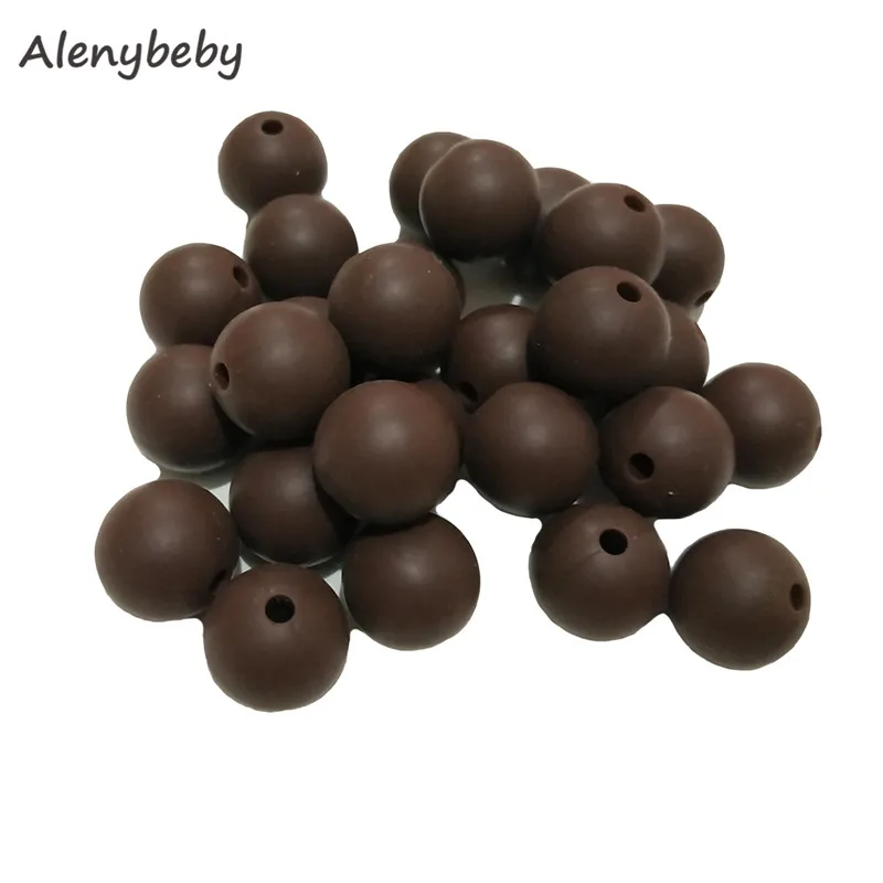 Coffee Color Food Grade Silicone Round Beads 12/15mm Baby Teething Necklace DIY Pacifier Chain Care Infan Teether Product
Coffee Color Food Grade Silicone Round Beads 12/15mm Baby Teething Necklace DIY Pacifier Chain Care Infan Teether Product