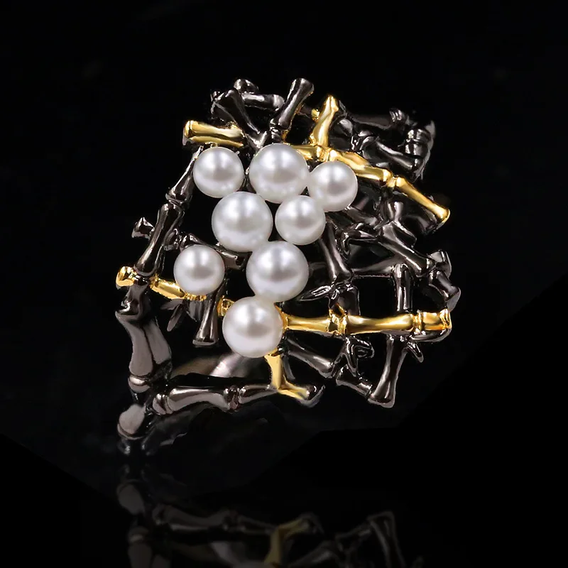s925 silver Freshwater baroque pearl ring female ins tide fashion Japanese retro forest cold wind wild index finger ring
s925 silver Freshwater baroque pearl ring female ins tide fashion Japanese retro forest cold wind wild index finger ring