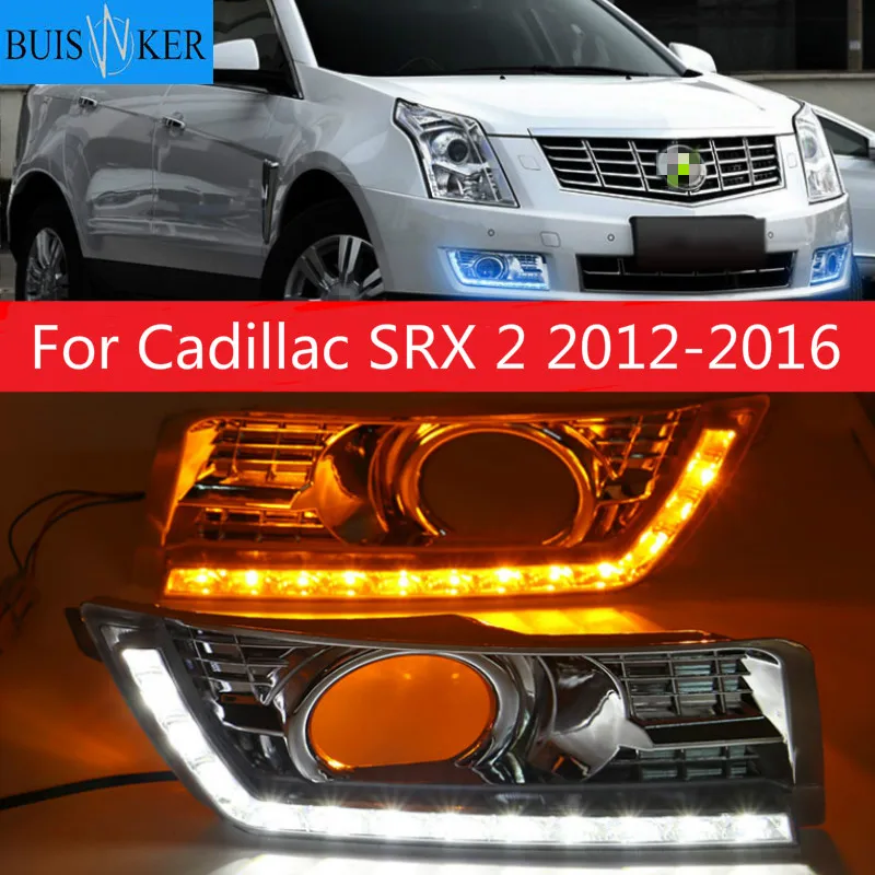 LED Daytime Running Light for Cadillac SRX 2 2012-2016 LED DRL with Yellow Turning Lights Chrome Fog Lamp Cover
LED Daytime Running Light for Cadillac SRX 2 2012-2016 LED DRL with Yellow Turning Lights Chrome Fog Lamp Cover