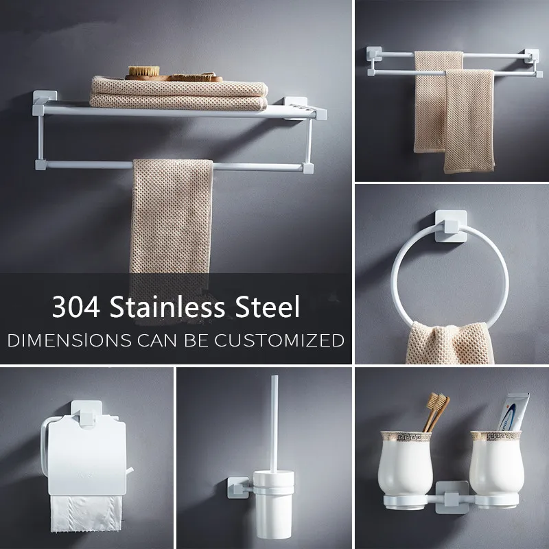 Bathroom Accessories Set,Paper Holder,Towel Bar,towel rack,Towel Hanger,Towel Rail White Brass Square bathroom Hardware set
Bathroom Accessories Set,Paper Holder,Towel Bar,towel rack,Towel Hanger,Towel Rail White Brass Square bathroom Hardware set