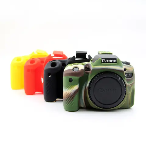 Soft Silicon Rubber Case Cover Frame Skin Protector for Canon EOS 77D 9000D DSLR Camera