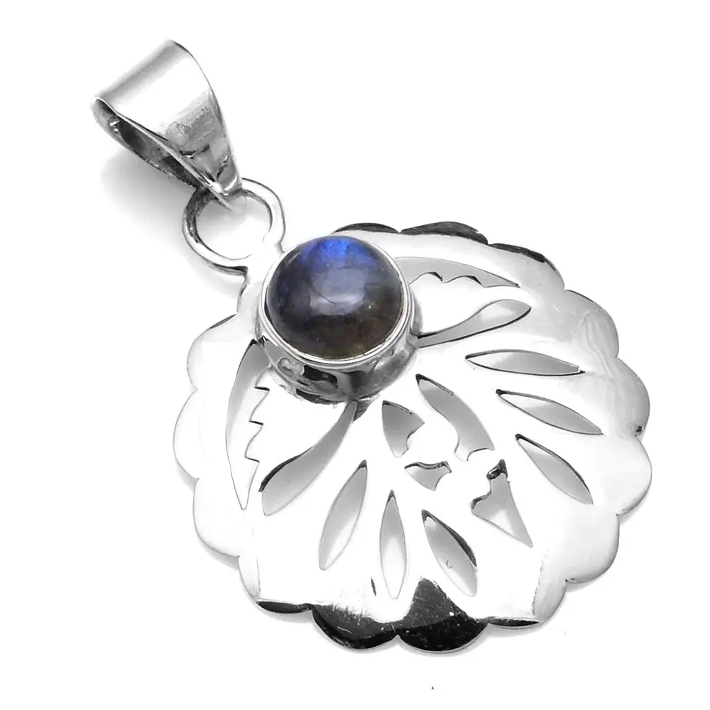 Genuine Labradorite Pendant 925 Sterling Silver, 37.5 mm, 2SP0371
Genuine Labradorite Pendant 925 Sterling Silver, 37.5 mm, 2SP0371