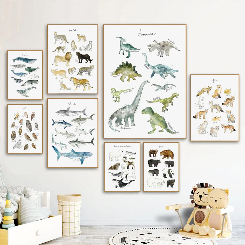 Wall Art Canvas Painting Dinosaur Lion Fox Deer Animal Art Prints Nordic Posters And Prints Wall Pictures Baby Kids Room Decor
Wall Art Canvas Painting Dinosaur Lion Fox Deer Animal Art Prints Nordic Posters And Prints Wall Pictures Baby Kids Room Decor
