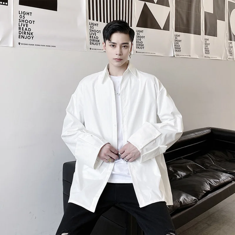 Men's spring 2021 new horseshoe sleeve small design sense men loose large size long sleeve shirt Korean edition youth shirt
Men's spring 2021 new horseshoe sleeve small design sense men loose large size long sleeve shirt Korean edition youth shirt