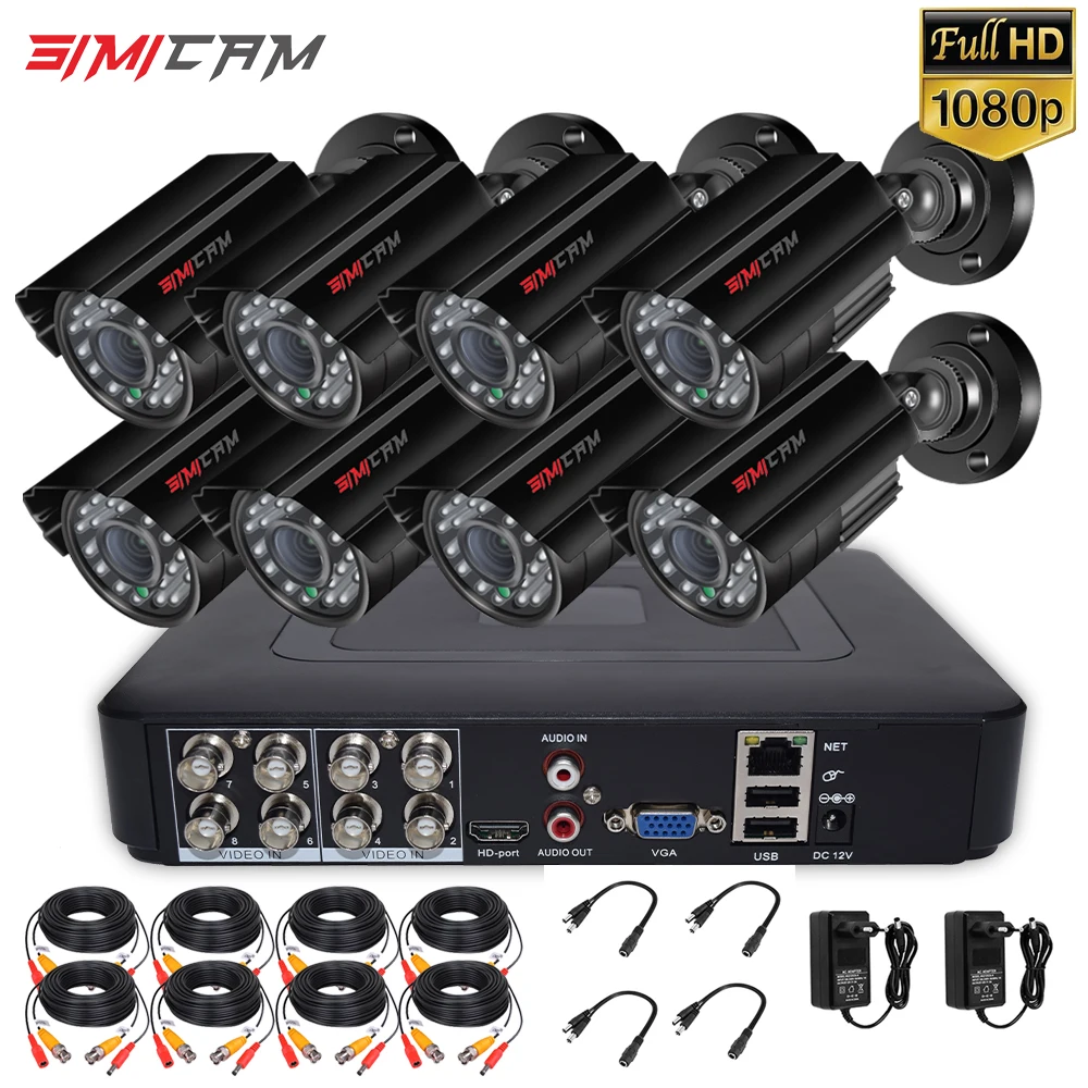 8CH 1080P Security Camera System Outdoor 100ft Night Vision Home Surveillance Kit AHD CCTV Set 2/4/6/8pcs Bullet P2P Easy Remote
8CH 1080P Security Camera System Outdoor 100ft Night Vision Home Surveillance Kit AHD CCTV Set 2/4/6/8pcs Bullet P2P Easy Remote