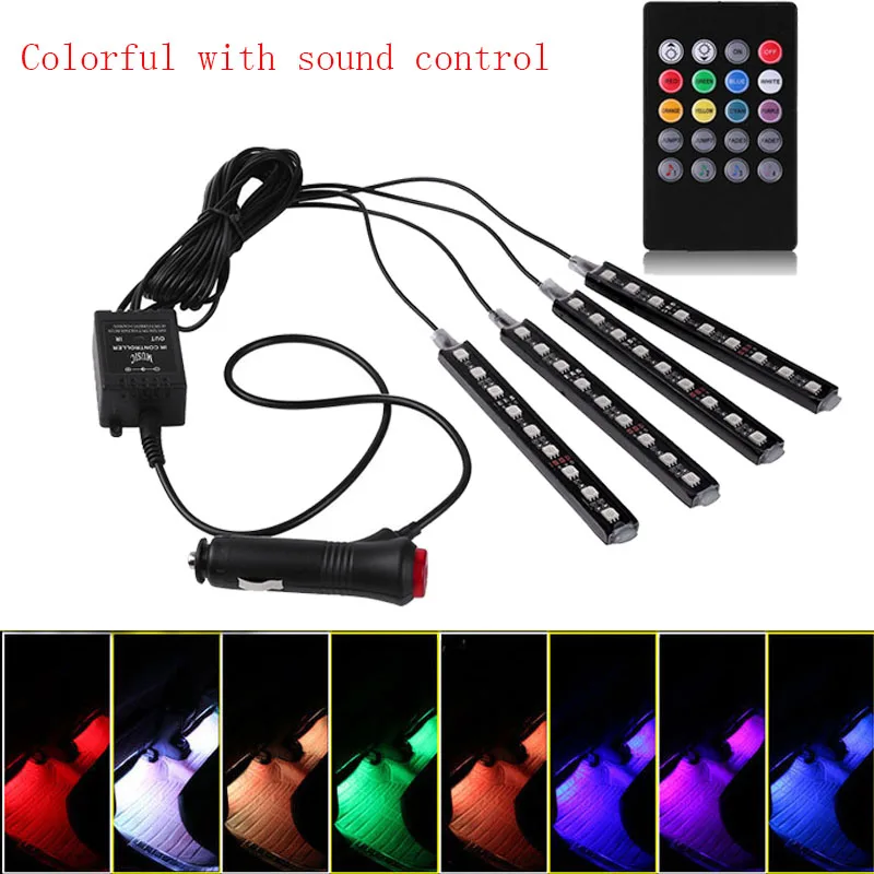 Wireless control Car Interior Atmosphere Neon Light Decorative LED Multi Color RGB Voice Sensor Sound Music Control
Wireless control Car Interior Atmosphere Neon Light Decorative LED Multi Color RGB Voice Sensor Sound Music Control